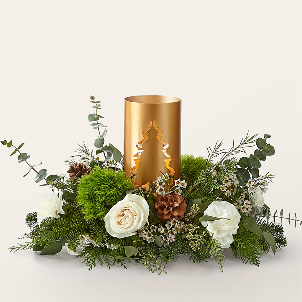 Chestnuts Roasting Centerpiece – Albelos Flowers Llc, Tampa FL
