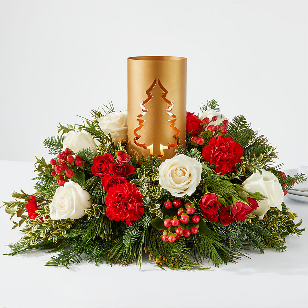 December Dreams Centerpiece – Albelos Flowers Llc, Tampa FL