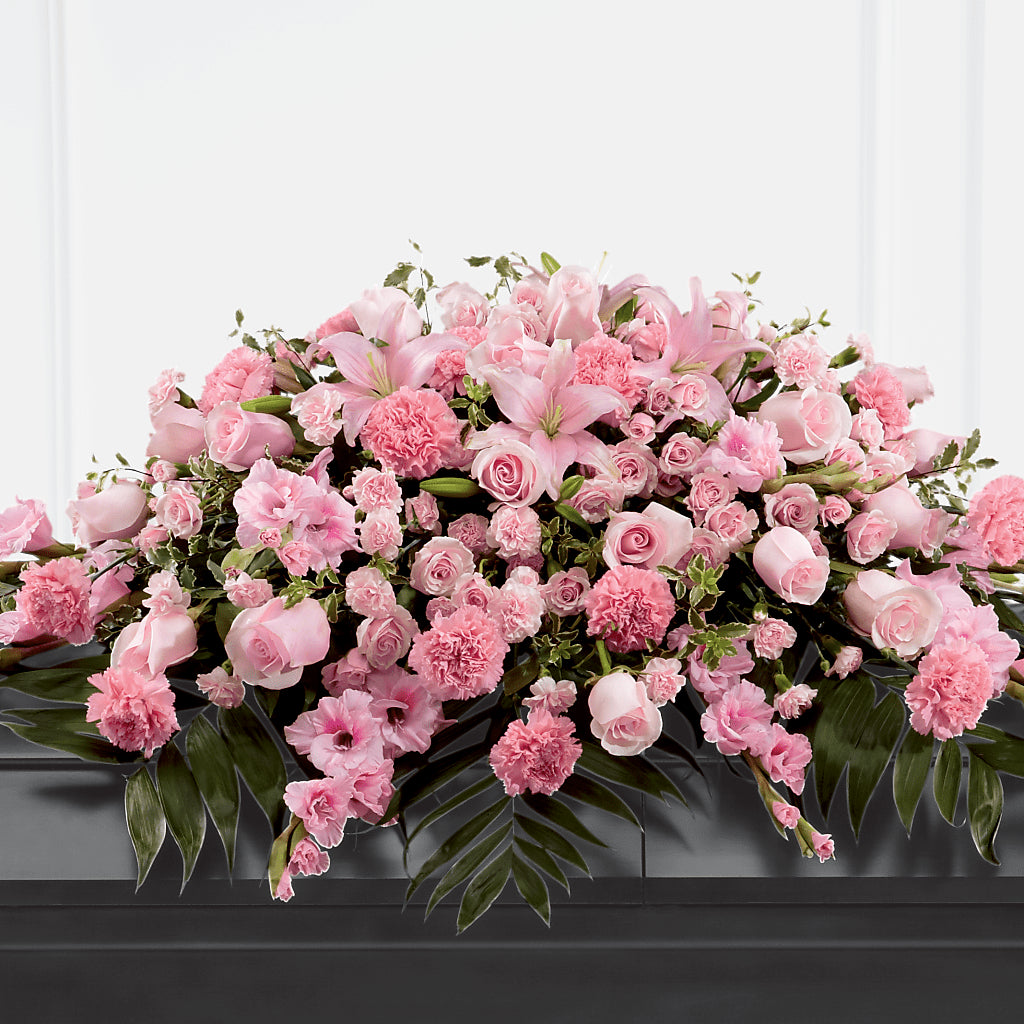 Garden of Comfort Casket Spray (Standard) – Albelos Flowers Llc, Tampa FL