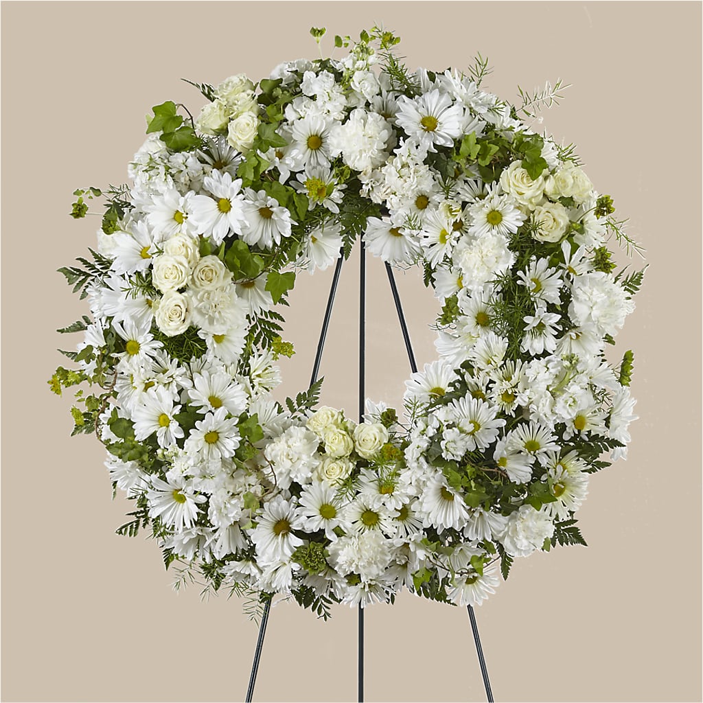 Faithful Wishes Wreath – Albelos Flowers Llc, Tampa FL