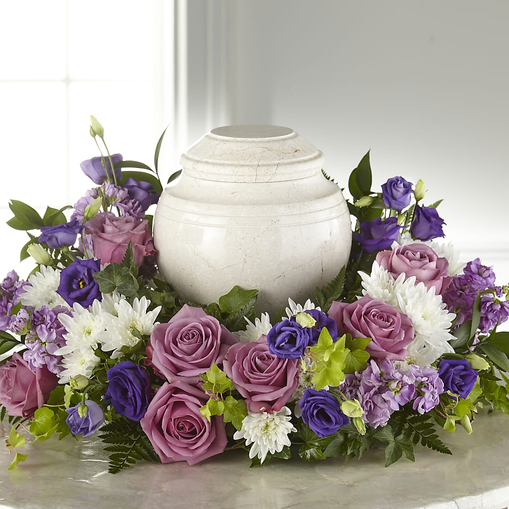Blooming Sympathy Cremation Adornment – Albelos Flowers Llc, Tampa FL