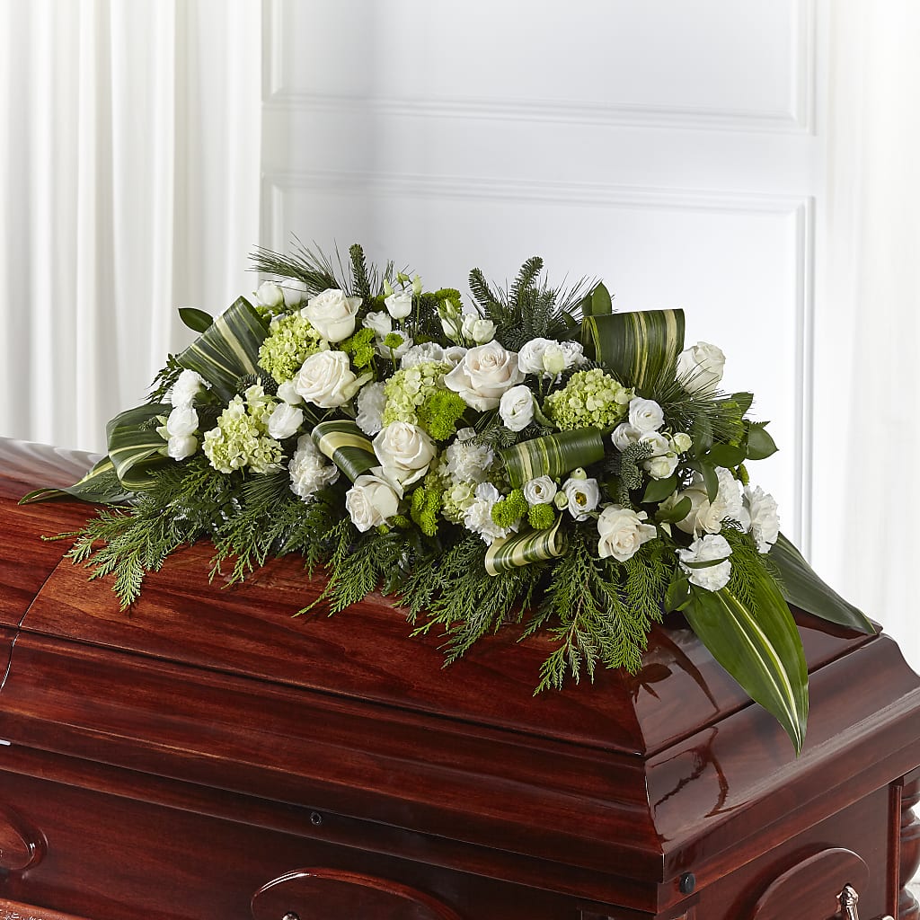 Hopeful Gesture Casket Spray – Albelos Flowers Llc, Tampa FL