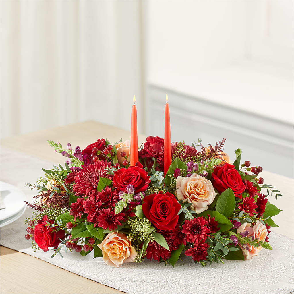 Most Thankful Centerpiece – Albelos Flowers Llc, Tampa FL