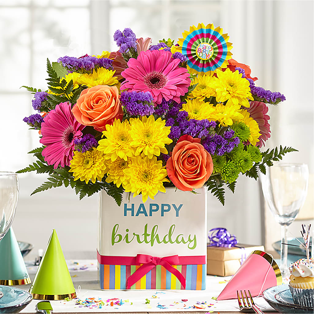 Birthday Brights Bouquet –  Albelos Flowers Llc, Tampa FL