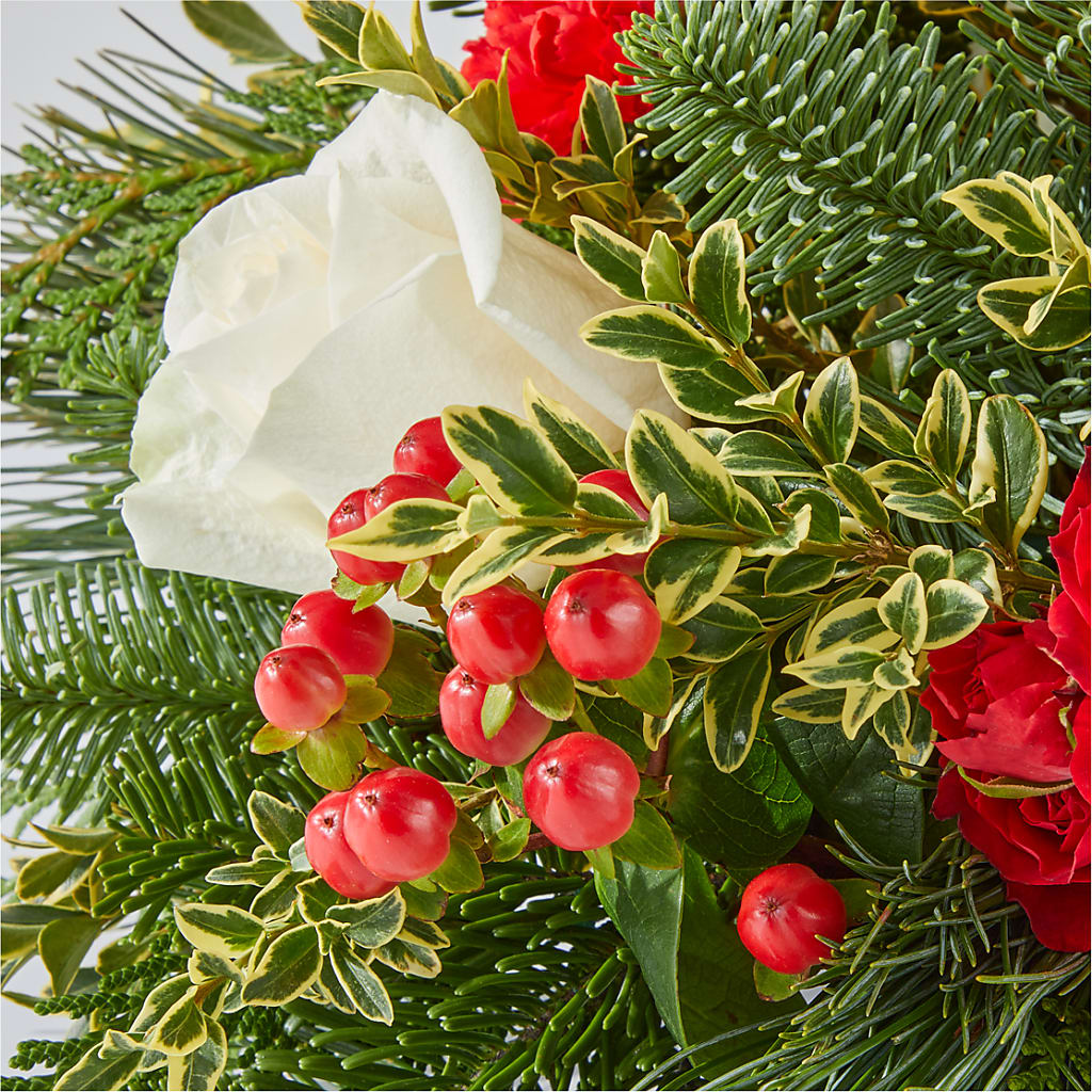 December Dreams Centerpiece –  Albelos Flowers Llc, Tampa FL