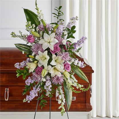 Grateful Hearts Standing Spray –  Albelos Flowers Llc, Tampa FL