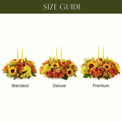 Autumn Harmony Centerpiece –  Albelos Flowers Llc, Tampa FL