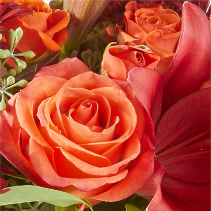 Crimson Leaves Bouquet –  Albelos Flowers Llc, Tampa FL